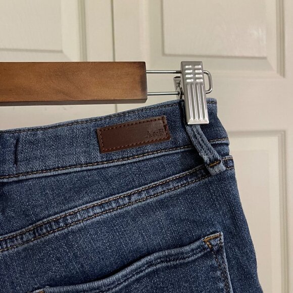 Abercrombie & Fitch Womens Dark Raw Hem Harper Low Rise Ankle Skinny Jeans 25/0 - Picture 5 of 8